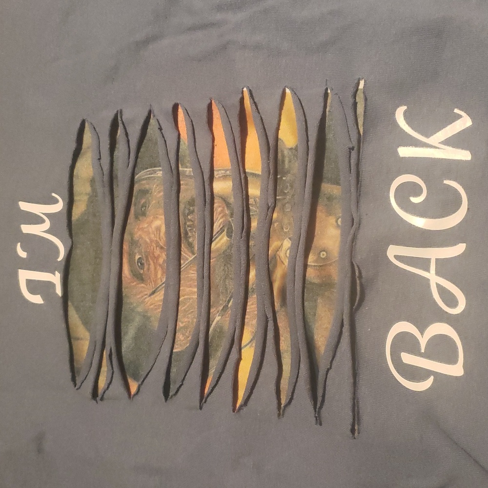 Gray Distressed Graphic T-Shirt